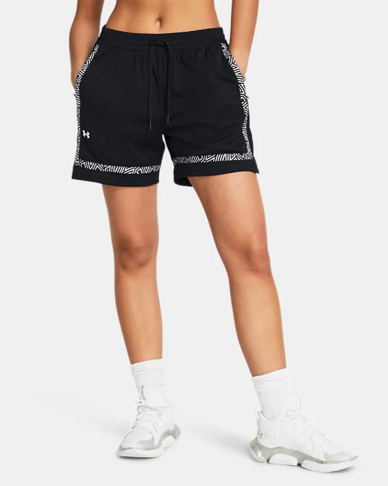 UA Zone Pro Mesh Womens 5" Shorts