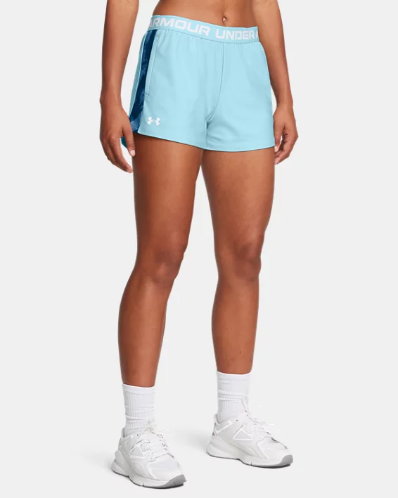 Womens UA Tech Print Inset 3" Shorts