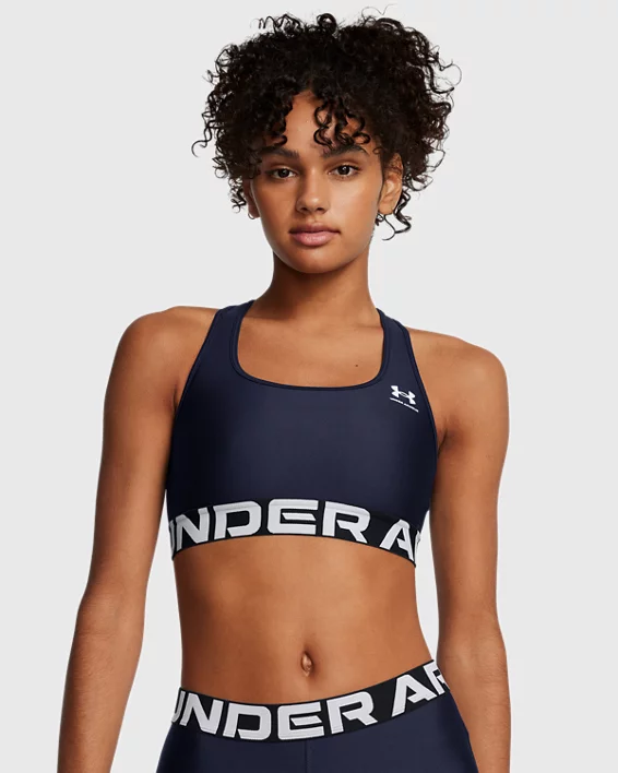 HeatGear Mid Branded Womens Sports Bra