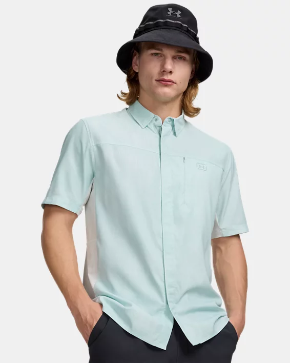 UA Fish Pro Hybrid Printed Mens Short Sleeve