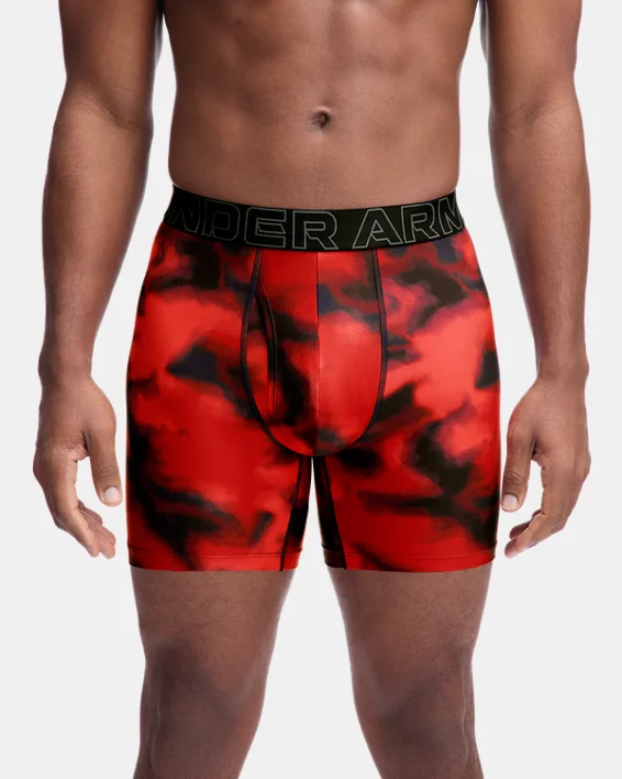 UA Performance Tech Printed Mens 6" Boxerjock