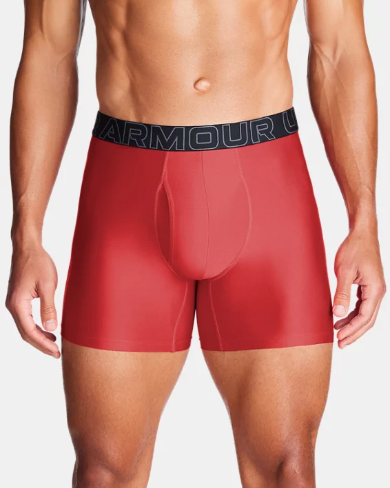 UA Performance Tech Mens 6" 3-Pack Boxerjock
