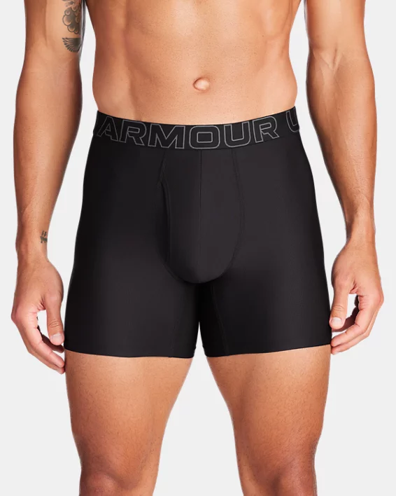 UA Performance Tech Mesh Mens 6" 3-Pack Boxerjock