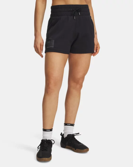 UA Freedom Fleece Womens 3" Shorts