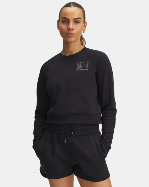 UA Rival Freedom Womens Crop Crew