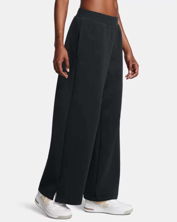 UA Unstoppable Fleece Womens Wide Leg Pants