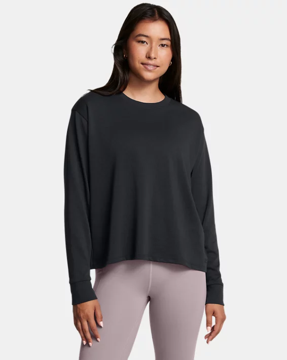 UA Heavyweight Boxy Womens Cropped Long Sleeve
