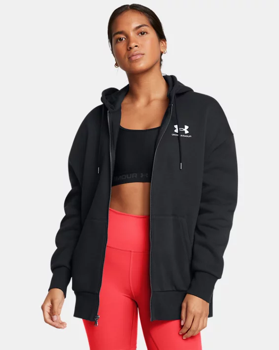 UA Icon Fleece Womens Oversized Full-Zip