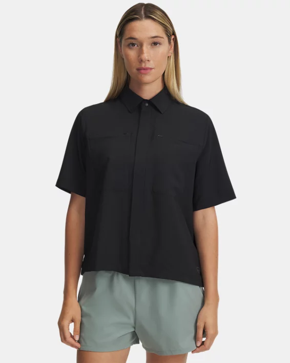 UA Fish Pro Hybrid Woven Womens Short Sleeve