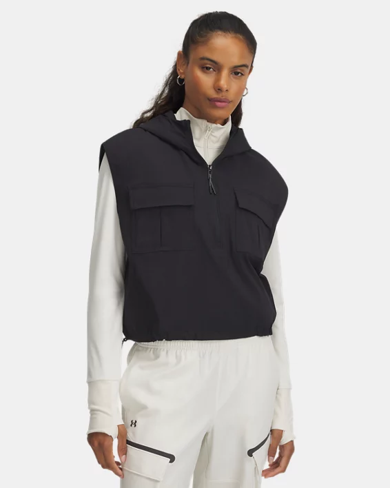 UA Unstoppable Utility Womens Sleeveless Hoodie