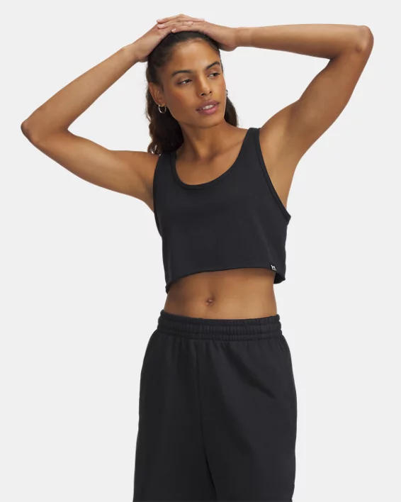 UA Icon Terry Womens Crop Tank