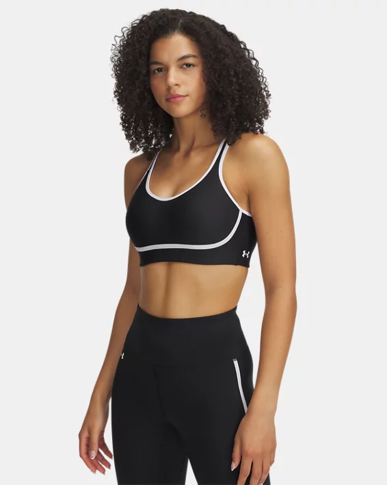 UA Infinity Mid Piped Womens Sports Bra