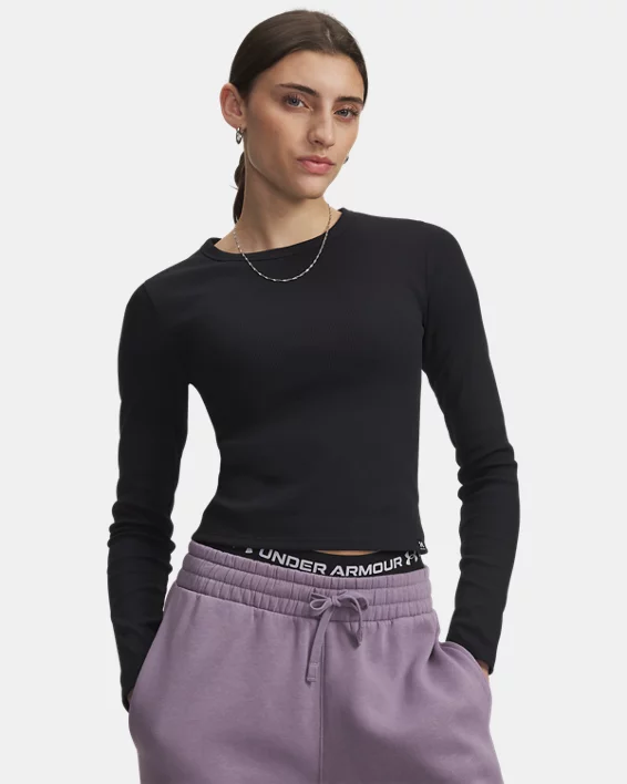 UA Rival Rib Womens Long Sleeve