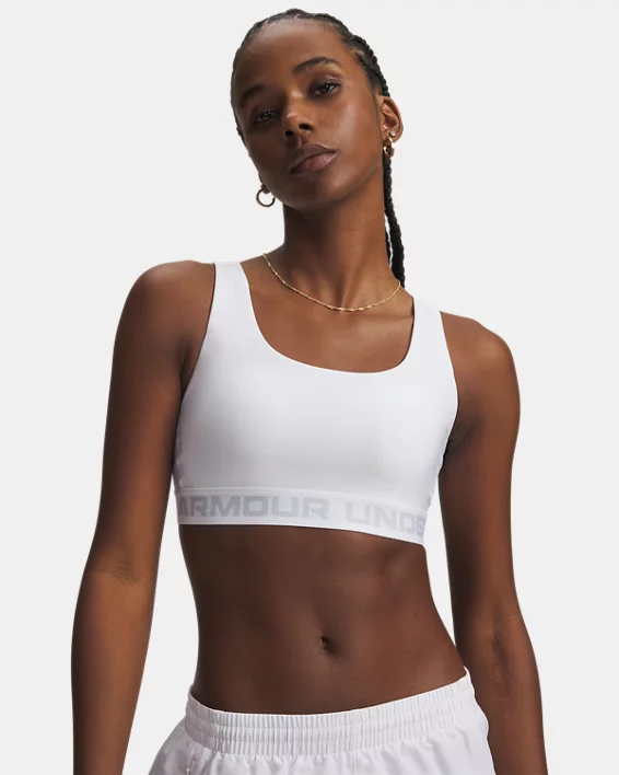 Armour Mid Crossback Strappy Womens Sport Bra