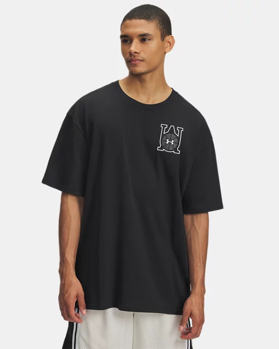 UA Hoops Courtside Heavyweight Mens Oversized Short Sleeve