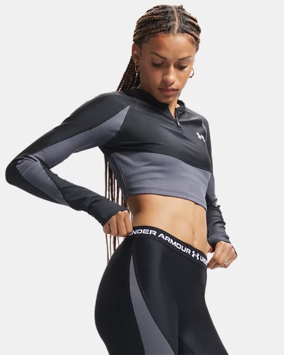 HeatGear Rib Womens  Zip