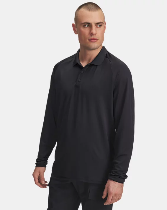 UA Tactical Performance Mens Long Sleeve Polo