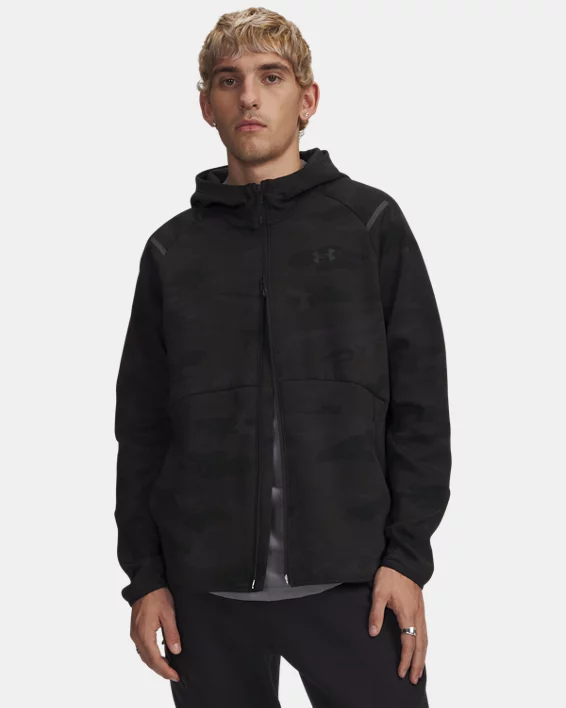 UA Unstoppable Fleece Camo Mens Full Zip