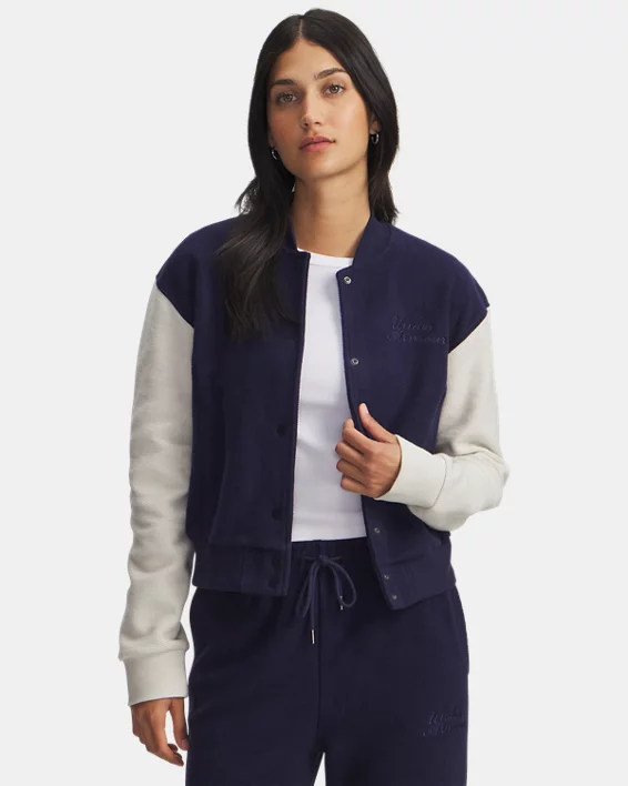 UA Icon Terry Varsity Womens Jacket