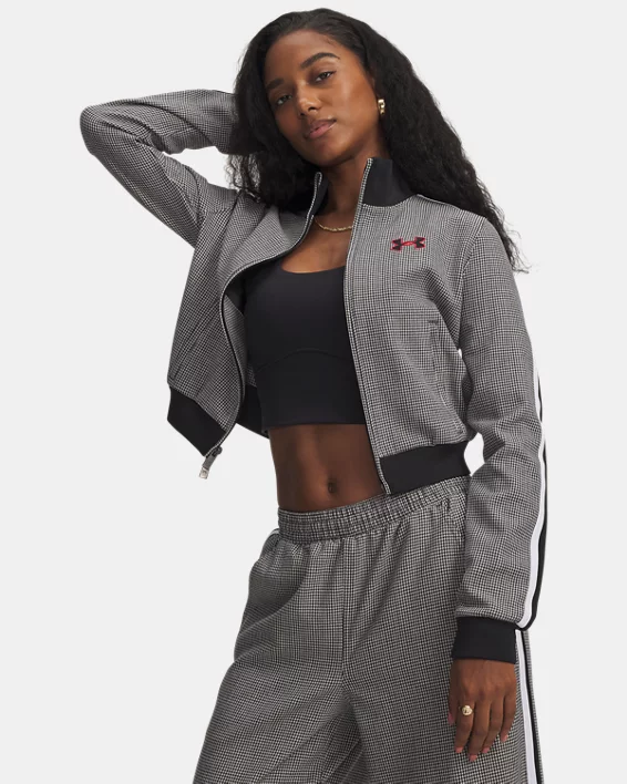 UA Houndstooth Knit Womens Track Jacket