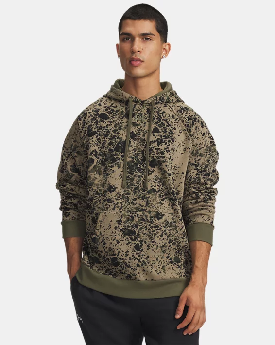 UA Rival Fleece Printed Mens Hoodie