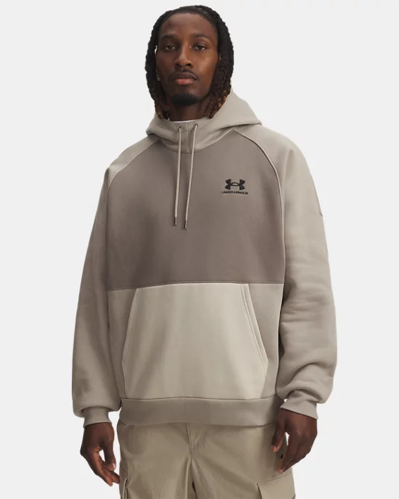 UA Icon Heavyweight Colorblocked Mens Hoodie