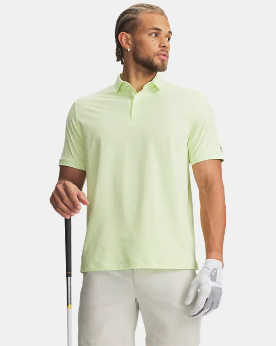 UA Drive Printed Rib Mens Polo