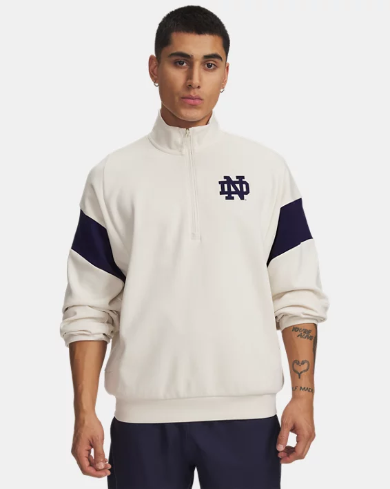 UA Gameday Icon Double Knit Fleece Collegiate Mens  Zip