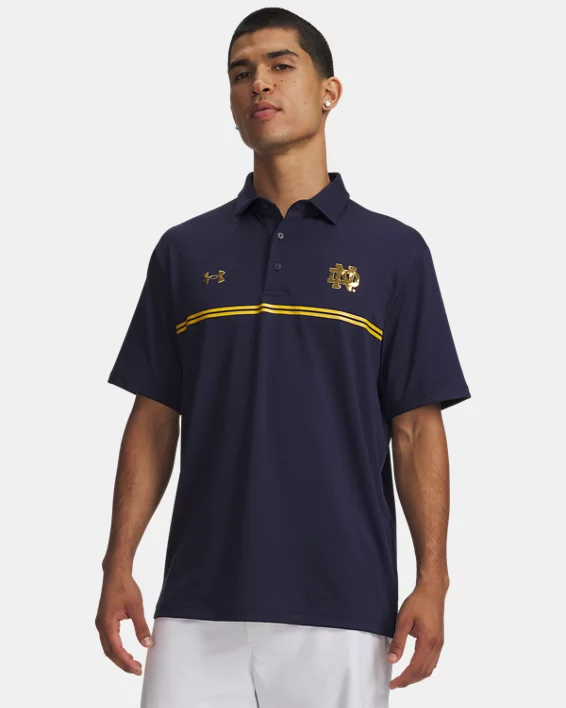 UA Chest Stripe Collegiate Mens Polo