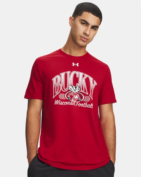 UA Performance Cotton Collegiate Mens Short Sleeve T-Shirt