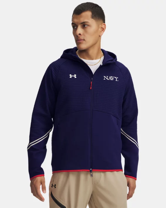 UA Unstoppable Fleece Collegiate Mens Full Zip